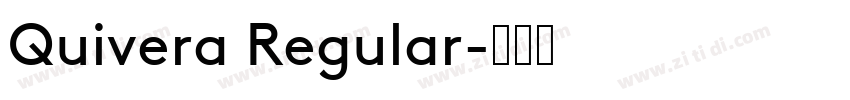 Quivera Regular字体转换